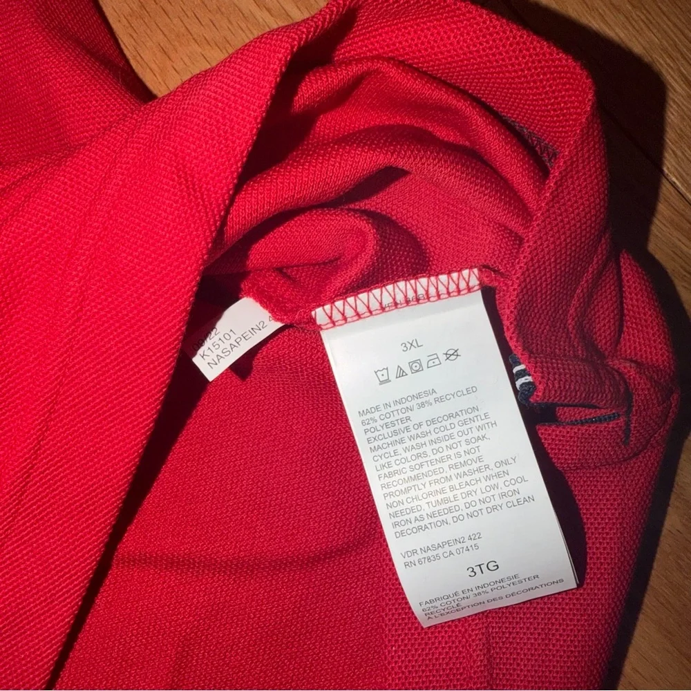 Nautica | Men's Classic-Fit Performance Deck Polo shirt in red Size 3XL - Picture 4 of 13